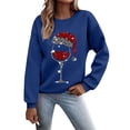 thumbnail image 1 of WEAIXIMIUNG Robe Chandail en Molleton Femme Longueur Genou 2024 et Hiver Mode Imprimé Verre Sweat à Capuche Femme, 1 of 2