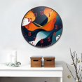thumbnail image 2 of Yayeee Wall Clock Battery Operated 11.9" Silent Quartz Non-Ticking for Living Room Decor, Green Abstract Wavy, 2 of 8