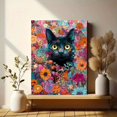 thumbnail image 6 of Cute Black Cat Abstract Art Canvas Print, Wall Decor for Living Room Bedroom Office Hallway Apartment, 6 of 8