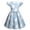 Z05Sky Blue, variant on Girls Easter Dress Bunny Egg Printed Short Sleeve Crewneck Casual Sundress Light Green 130