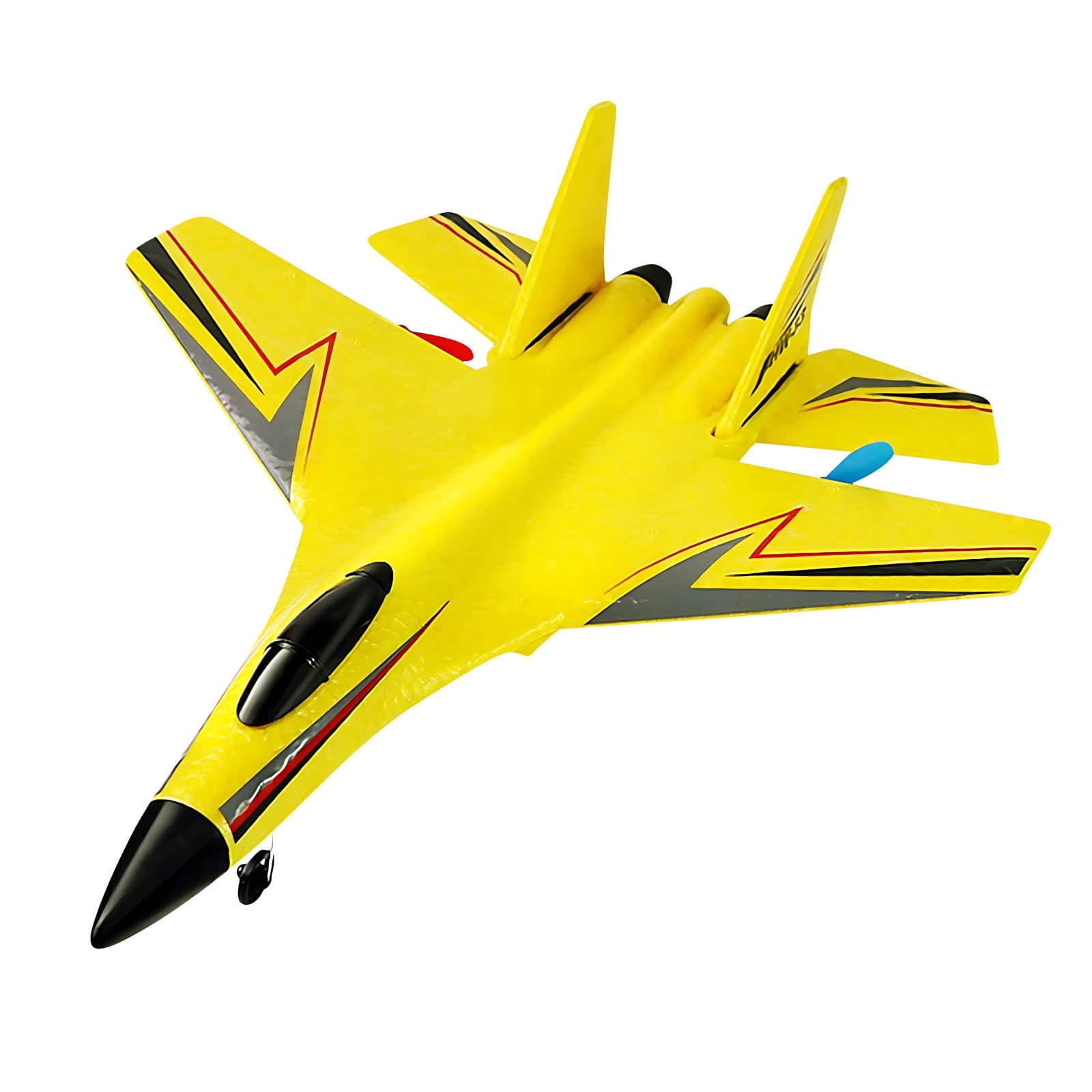 RC Plane Remote Control Glider Airplanes 2.4GHz 2 Channel Remote Control Plane with Gyro Night Lights and 2 Batteries Remote Control Aircraft with Automatic Balance Gyro