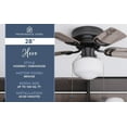 thumbnail image 2 of Prominence Home Hero 28" Bronze Flushmount Ceiling Fan with Light, 5 Blades, Pull Chains & Reverse Airflow, 2 of 11