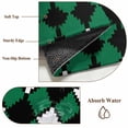 thumbnail image 5 of Vintage Rhombus Front Door Rugs 2x3 ft Green Black White Small Rug for Entryway Non Slip Washable Bathroom Door Mat Absorbent Floor Mat for Indoor Entrance, 5 of 9