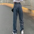 thumbnail image 2 of Bigersell High Waisted Skinny Jeans for Women Boot Cut Jeans Sale High Waisted Skinny Jeans Ladies Taper Denim Pants Distressed Female Jeans Fitted High Waist Full Length Pants Style J-6 Blue S, 2 of 9