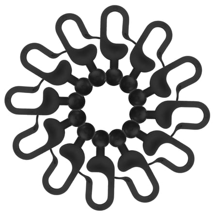 PAMINGONO 50Pcs Plastic Hooks for Gazebo Curtains Black Weather Resistant Canopy Hanging Clips for Camping