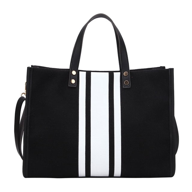 EeaseMX 1 bolso de mano de gran capacidad, moderno y elegante, para mujer, bolso de hombro (negro)