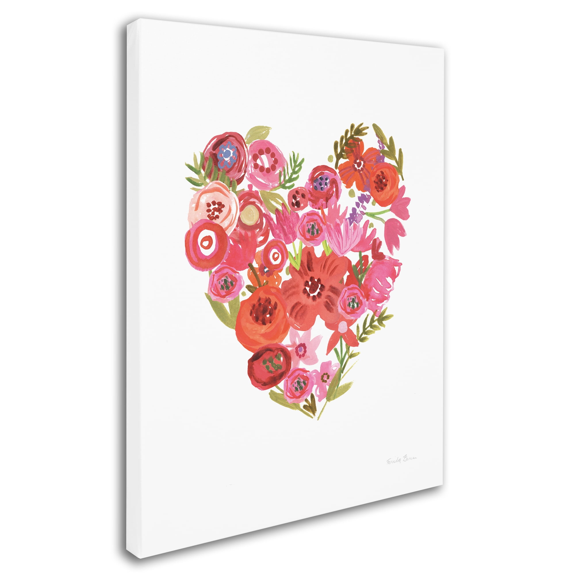 Trademark Fine Art 'Valentine Chic II' Canvas Art by Farida Zaman