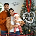 thumbnail image 4 of Klikel Christmas Ornament 2020 - Silver Christmas Ornament - Ornament 2020 - Heart With Hanging Pendant - Studded With Crystals - Non-tarnish Metal, 4 of 5