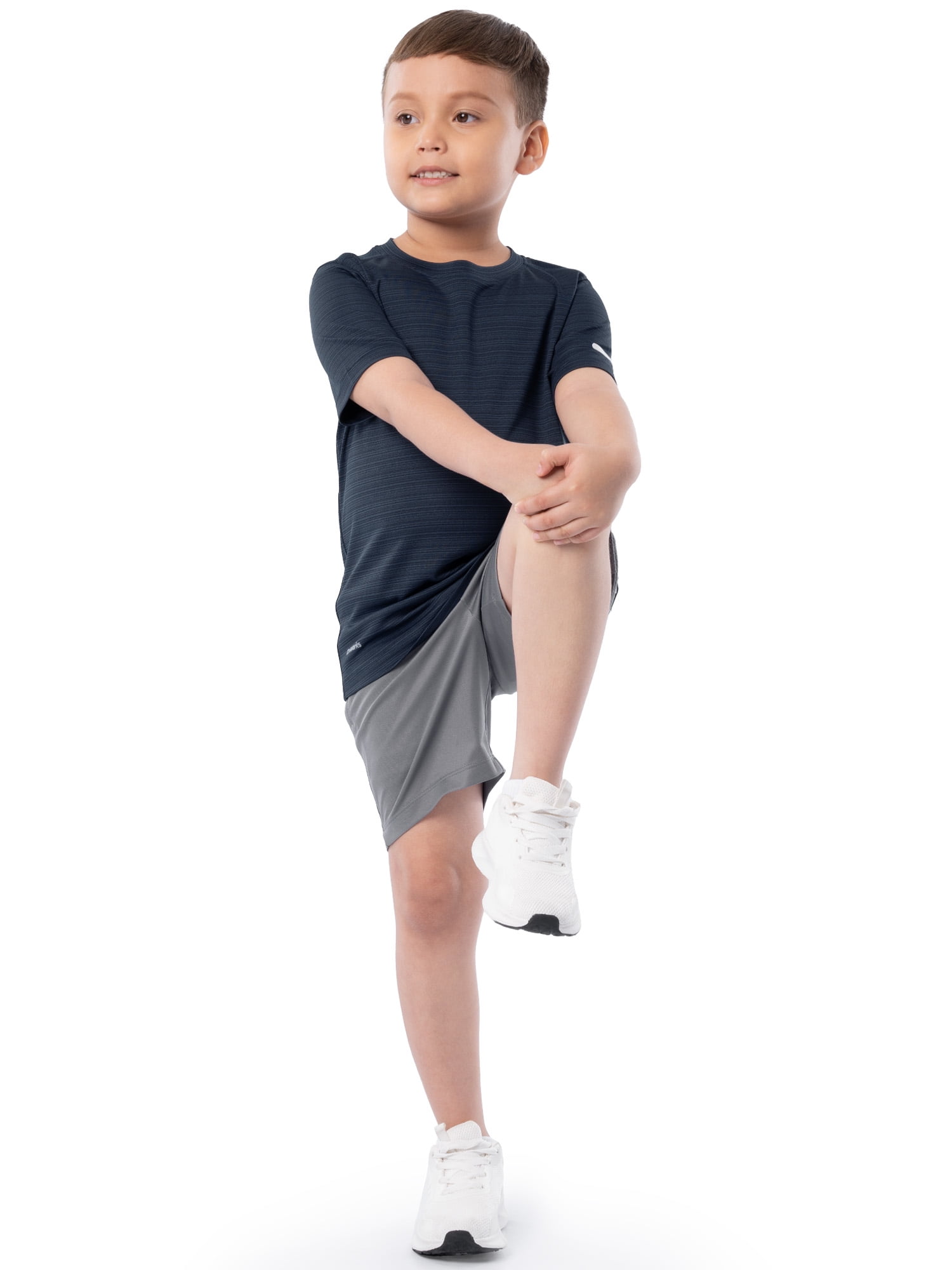 Athletic Works Boys Short Sleeve Core Active T-Shirt, Sizes 4-18 & Husky