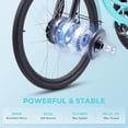 thumbnail image 4 of 26" 7 Speed Front Suspension Fork Dual Chain Electric Tricycle 350W 3 Wheel Bike with 48V 13Ah Battery UL 2271 Aqua, 4 of 14