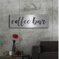 thumbnail image 6 of Luxe Metal Art 'Coffee Bar on White' by lettered & lined, Metal Wall Art, 48"x16", 6 of 9