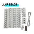 thumbnail image 4 of Inteprter 200 piezas 6V 1A Cuenta de luz LED con filtro de lente óptica Base de aluminio 1lm 5K Tira de luz de fondo Cuentas de lámpara Iluminación de Electrónica, 4 of 6
