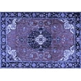 thumbnail image 1 of Ahgly Company Indoor Rectangle Medallion Blue Traditional Area Rugs, 7' x 9', 1 of 4