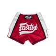 thumbnail image 1 of Fairtex Short de Boxe Coupe Ajustée Cut Muay Thai Rouge/blanc, 1 of 4