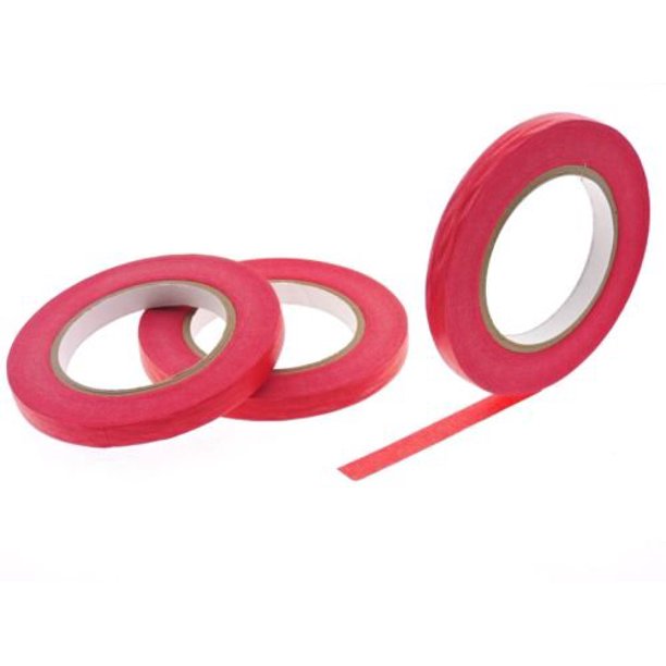 3pk 1/2 x 60 yd Red Painters Tape PROFESSIONAL Grade Masking Edge Trim Easy Removal 12MM .5 in