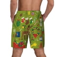 thumbnail image 3 of Kdxio Christmas Print Men'S Swim Trunks With Compression Liner 7 Inch Inseam Quick Dry Swim Shorts, 3 of 7