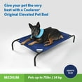 thumbnail image 2 of The Original Coolaroo Elevated Pet Dog Bed Replacement Cover, Medium, Aquatic Blue, 2 of 7