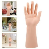 BESTOYARD Mannequin Hand Jewelry Display Holder Hand Mannequin Display Stand Beige Vinyl 1Set