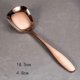 thumbnail image 3 of 2 Pcs Stainless Steel Square Flat Spoons Rainbow Serving Spoons Mini Coffee Dinner Cutlery (rose Gold), 3 of 5