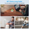 thumbnail image 2 of USB C Wall Charger, 3 Pack 20W USB C Charger Fast Charging Block with 6ft Type C Cable USB C to C Charging Cords Phone Cables, Type C Charger USB C Block Charger Block, 2 of 8