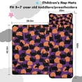 thumbnail image 5 of Purple Halloween Black Cats and Pumpkins Toddler Nap Mats for Kids Preschool,50"x20" Sleeping Mat Bag or Kids,Toddler Sleeping Bag,Toddler Nap Mat or Daycare, 5 of 6