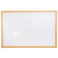 thumbnail image 2 of Viztex® Lacquered Steel Magnetic Dry Erase Boards with an Oak Effect Frame - 24" x 36", 2 of 4