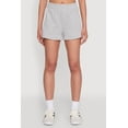 thumbnail image 3 of Womens Iris High Waisted Varsity Stripe Fleece Shorts, 3 of 4