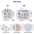 thumbnail image 4 of Cute Easter Eggs Clear Cosmetic Bags with Handles PVC Toiletry Bags Zipper Waterproof Portable for Traveling 2 Pcs, 4 of 7