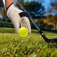 thumbnail image 4 of Pelota de golf de resina portátil de 60 mm para práctica diaria. Amarillo, 4 of 8