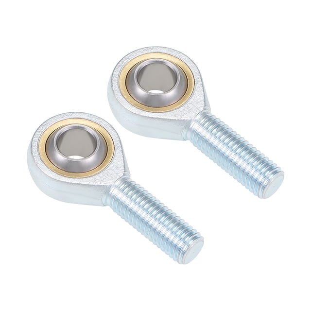 Unique Bargains 14mm Rod End Bearing, M14x2.0mm Rod Ends Ball Joint Male Right Hand Thread 2pcs