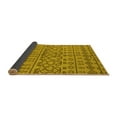 thumbnail image 2 of Ahgly Company Indoor Round Solid Yellow Modern Area Rugs, 8' Round, 2 of 4