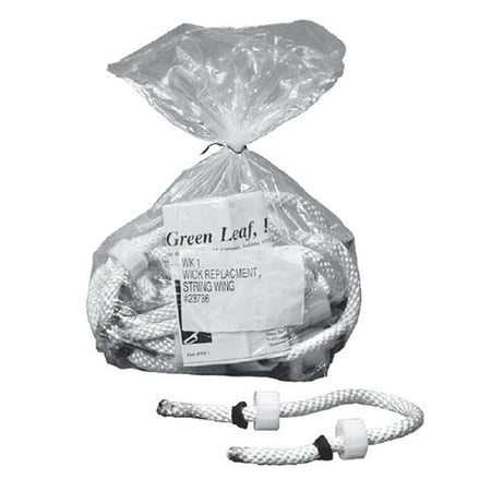 Barndoor Ag Green Leaf WK20 Wick String Wing Do-It-Yourself Kit -20 ft. Rope Wick Applicator for Nurseries Lawns Backyard Gardening Wick Replacement Kit