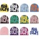thumbnail image 1 of Beanies,letter Print Beanies Mea Y2k Beanies,hat For Woman Men,slouchy Beanies And Knit Beanies For Unisex(black And White), 1 of 5
