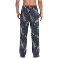 thumbnail image 6 of Men's Pajama Pants with Pockets Sleepwear Lounge Pants Stretch Casual Lobster, 6 of 6