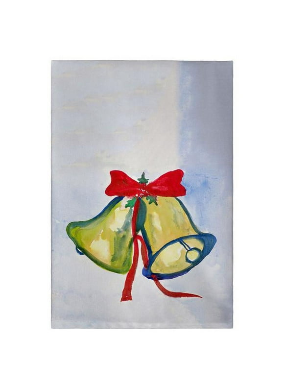 Betsy Drake GT793 20 x 20 in. Christmas Bells Guest Towel