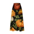 thumbnail image 4 of Nmnitkp Skirts for Women Stylish Prints Maxi Skirts for Women Ankle Length Skirt Casual Long Skirt High Waisted Maxi Skirt Reg and Skirt Long Skirt with Pockets（Halloween Print）, 4 of 5