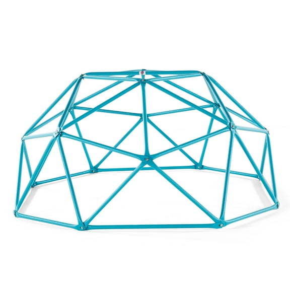 Plum Play Deimos, Jungle Gym, Climbing Dome Toys for Toddlers, Outdoor Play Equipment, Monkey Bars for Kids, Playground, Durable, Metal, Rust Resistant, Easy Assembly, Ground Anchors, Ages 3 , Teal