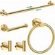 thumbnail image 1 of Juego de Accesorios de Baño 5 Piezas  Toallero Barra Extra Largo 60 cm + Anillo + Portarrollos + 2 Ganchos  Acero Inoxidable 304, Montaje en Pared (5, Plata cepillada), 1 of 8