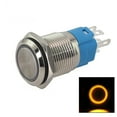 thumbnail image 1 of 16mm 3-6V LED ON OFF Waterproof IP66 Stainless Steel Momentary PushButton Switch, 1 of 10