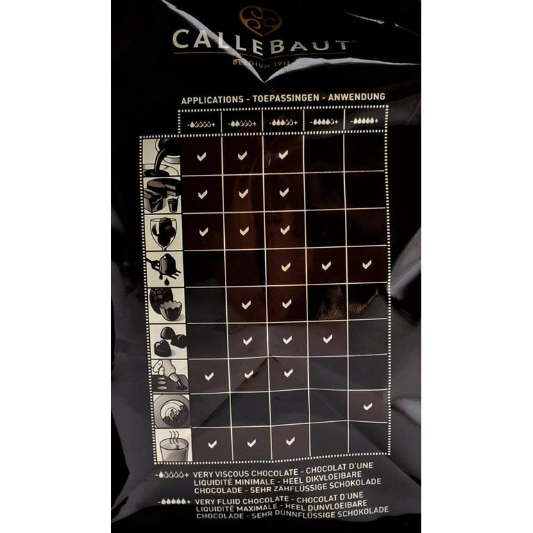 Belgian Dark Couverture Chocolate Semisweet Callets, 54.5% - 5.5 Lbs 