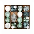 thumbnail image 2 of Dmlowu Christmas Tree Decorations, 62Pcs Shatterproof Christmas Ball Ornaments Set of Snowflake Pinecone Leaf Pendants, Assorted Hanging Ornaments for Holiday, 2 of 6