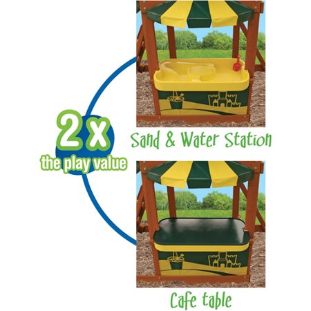 Big Backyard Sandy Cove Wooden Swing Set Box 3