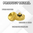 thumbnail image 3 of Uxcell Camera Shutter Button, Concave Surface Shutter Release Buttons Pure Copper Camera Button Gold, 3 of 7