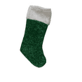 thumbnail image 2 of Momentum Brand Christmas Happy Holiday 16" Tinsel Stocking; Green Color, 2 of 2