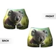 thumbnail image 3 of Sikiie Daisy Koala Print Workout Shorts Women Scrunch Butt Gym Shorts Seamless High Waist Tummy Control Yoga Biker Athletic Shorts, 3 of 5
