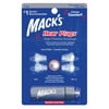 Mack's High Fidelity Ear Plugs for Concerts, Musicians, Motorcycles, Noise Sensitivity - 1 Pair (2 Comfort Tip Sizes) - Clear Hear Plugs with Case