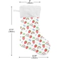thumbnail image 2 of GZHJMY Strawberry Christmas Stocking, Personalized Large Candy Stocking Hanging Gift, Xmas Stockings Decoration for Family Holiday Party Ornaments Decor Fireplace, 2 of 7