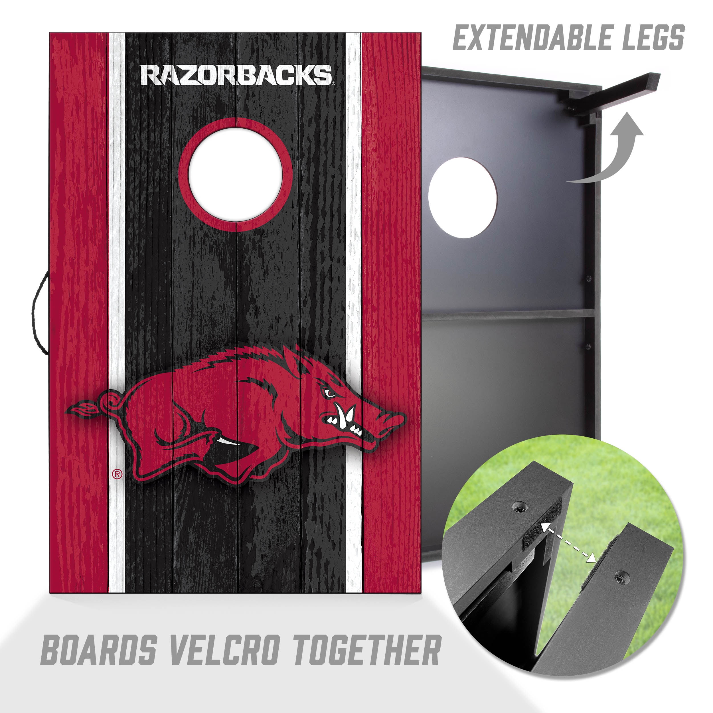 Arkansas Razorbacks 2x3 MDF Cornhole Game Set