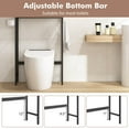 thumbnail image 6 of Costway Over The Toilet Storage Cabinet Free Standing Toilet Rack with Adjustable Shelf Black, 6 of 10