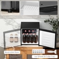 thumbnail image 6 of Homiyad 1.1 Cu.Ft Countertop Mini Freezer, Compact Upright Freezer with Removable Shelves, Silver, 6 of 8